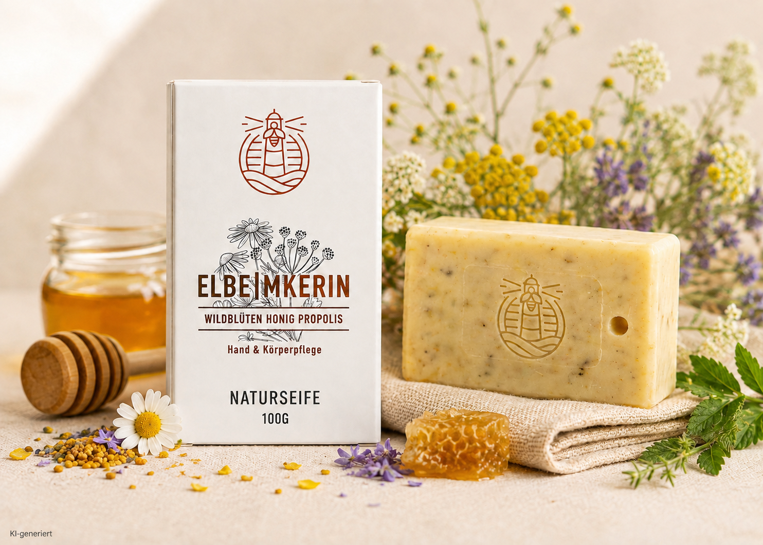 Naturseife Wildblüten Honig Propolis