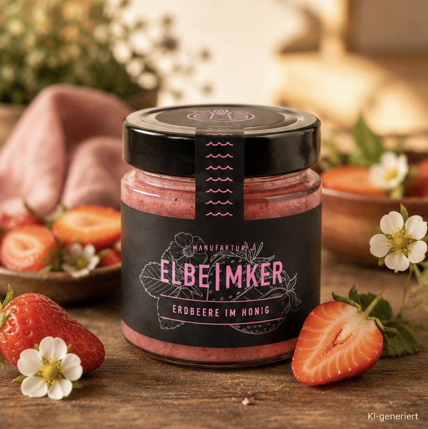 Erdbeere im Honig 250g