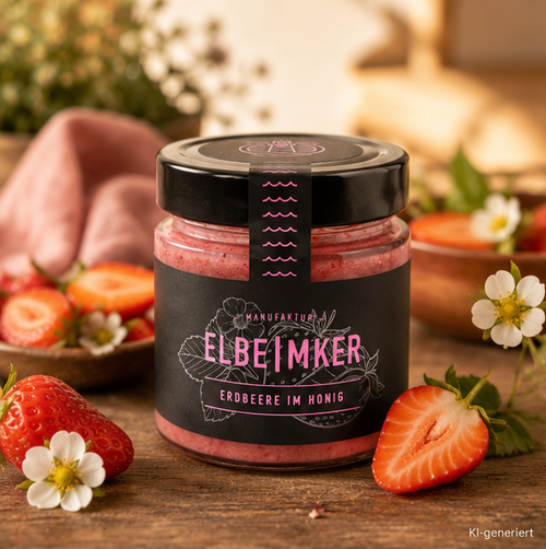 Erdbeere im Honig 250g